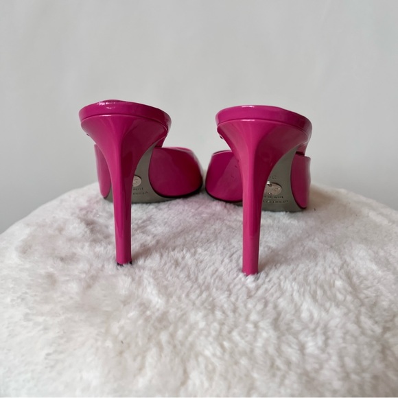 Dolce Gabbana Elegant Pink Peep-Toe Heels size 36.5 - Picture 6 of 16